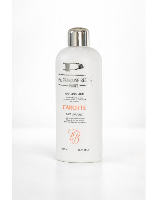 Lait Carotte – Lait éclaircissant hydratant à l’huile de carotte | Pr. Françoise Bedon