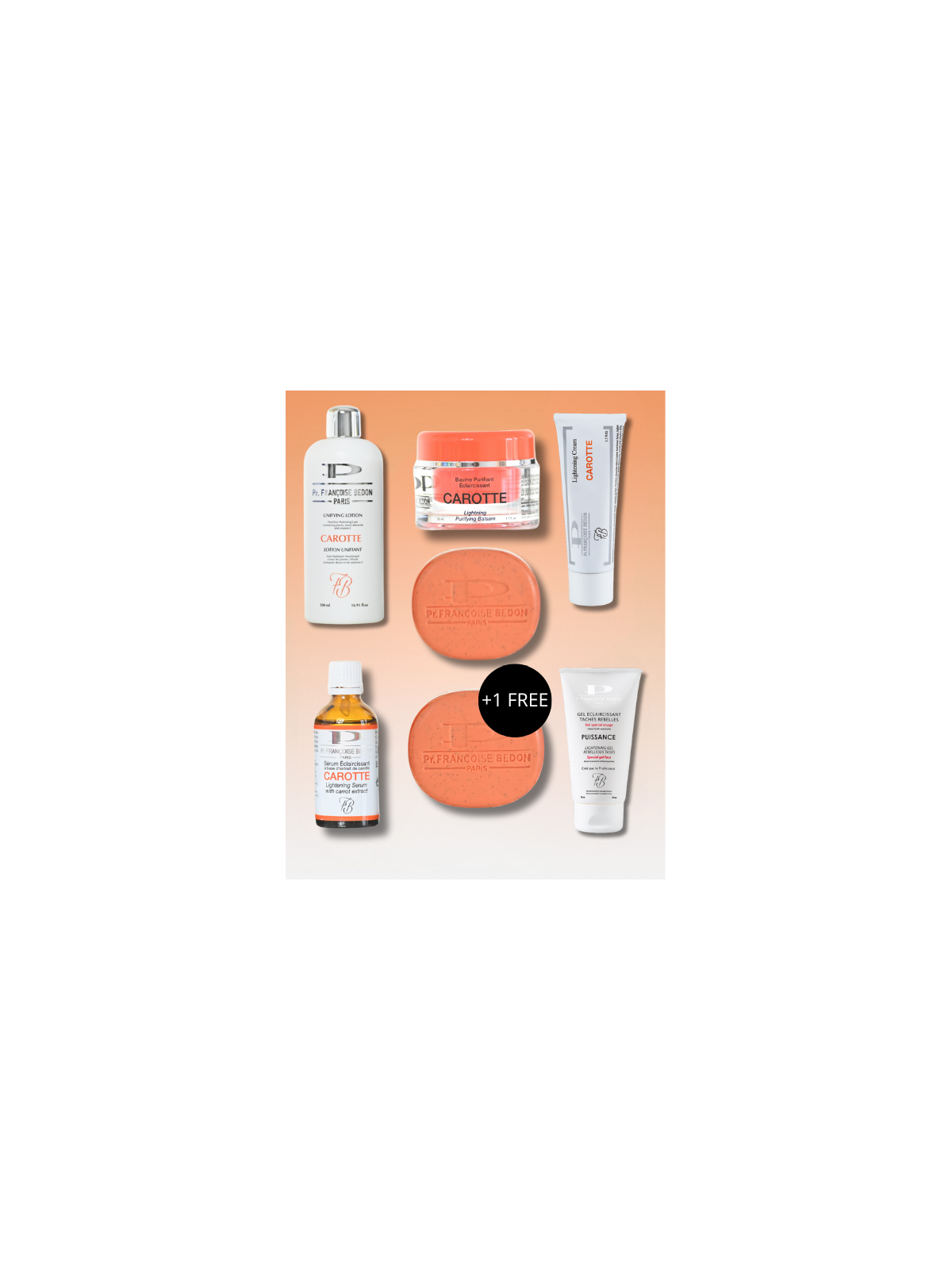 Pr. Françoise Bedon | Pack Carotte éclaircissant + savon offert