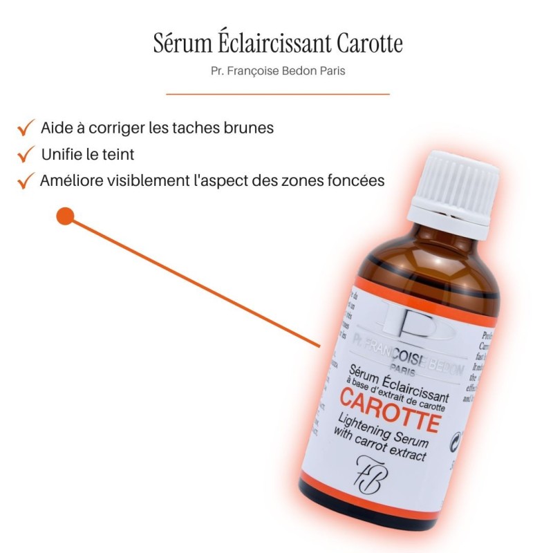 Pr. Françoise Bedon | Sérum Carotte éclaircissant intense
