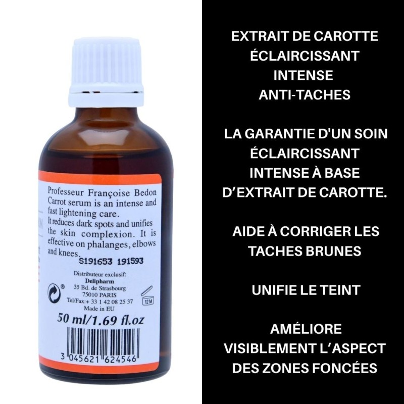 Pr. Françoise Bedon | Sérum Carotte éclaircissant intense