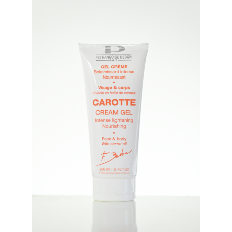 Gel Crème Visage & Corps Carotte – Soin éclaircissant nourrissant à l’huile de carotte